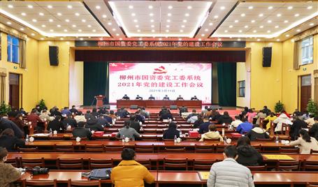 柳州市國(guó)資委黨工委系統(tǒng)2021年黨的建設(shè)工作會(huì)議在公司禮堂召開