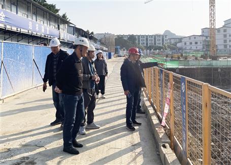 柳州市檢查組到幸福家項目開展質量安全管理評價暨歲末年初安全生產(chǎn)大檢查